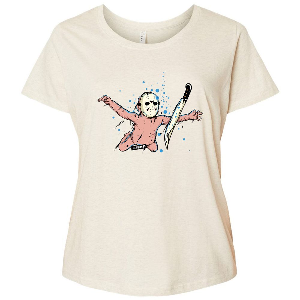 Ladies Curvy Jersey - VV2LHA8N - Natural Heather - 8