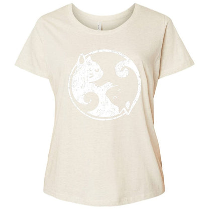 Ladies Curvy Jersey - 52Q7VQH8 - Natural Heather - 8