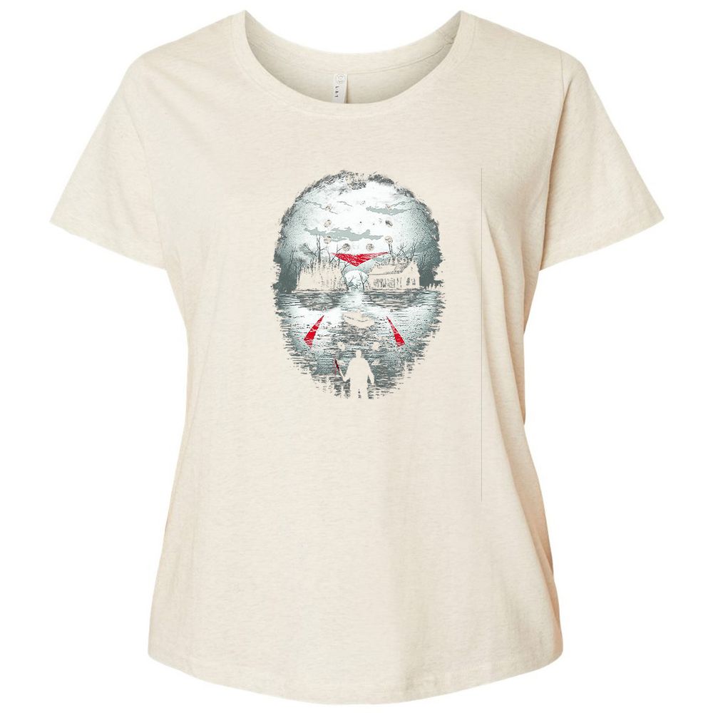 Ladies Curvy Jersey - 9NC7MP68 - Natural Heather - 8