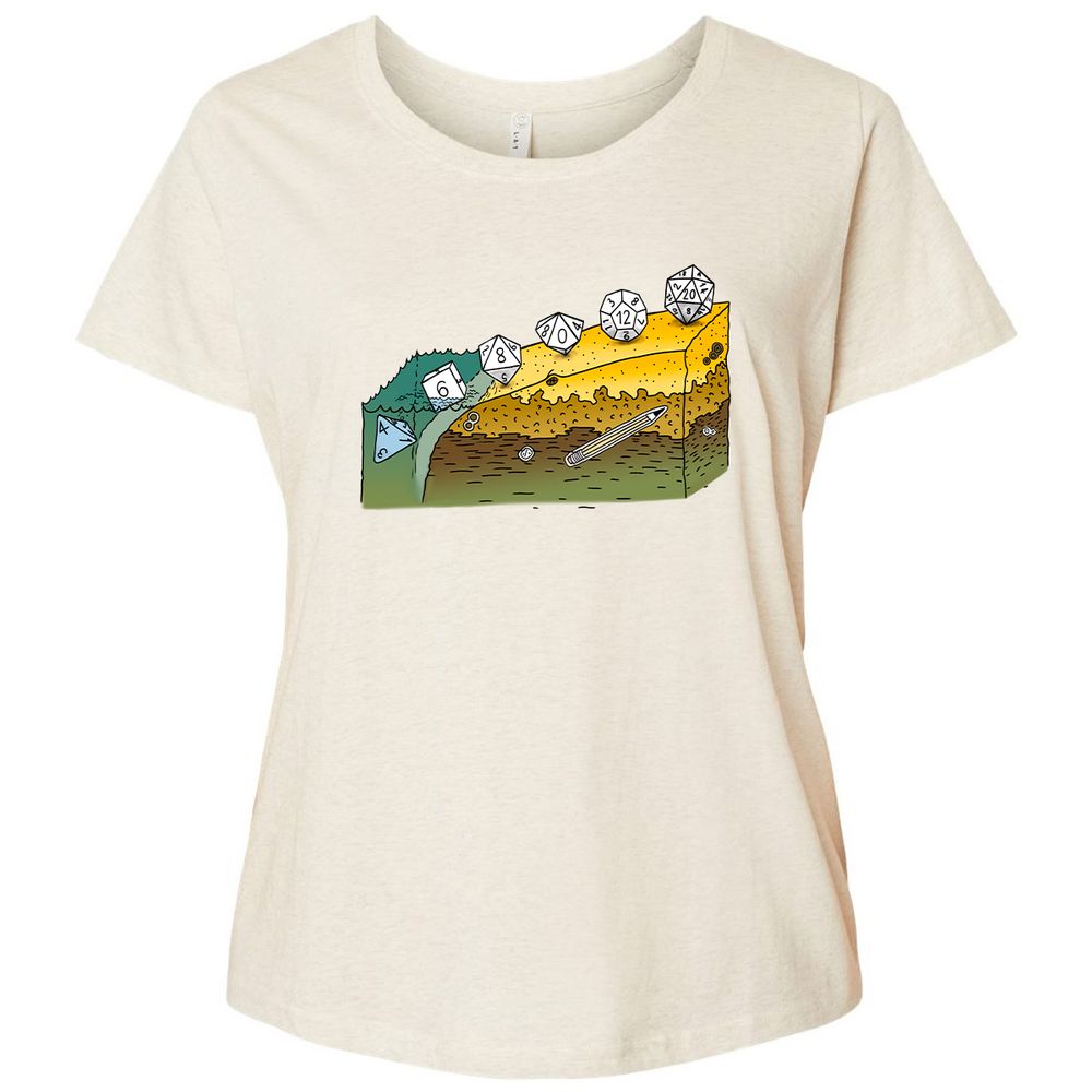 Ladies Curvy Jersey - FPTUV1JQ - Natural Heather - 8