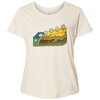 Ladies Curvy Jersey - FPTUV1JQ - Natural Heather - 8