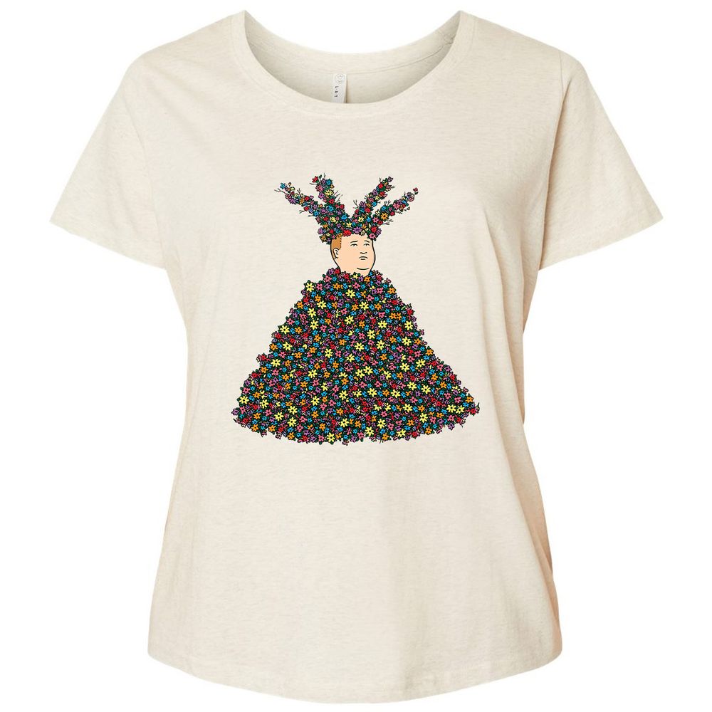 Ladies Curvy Jersey - 7VX31BP5 - Natural Heather - 8