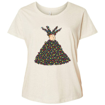 Ladies Curvy Jersey - 7VX31BP5 - Natural Heather - 8