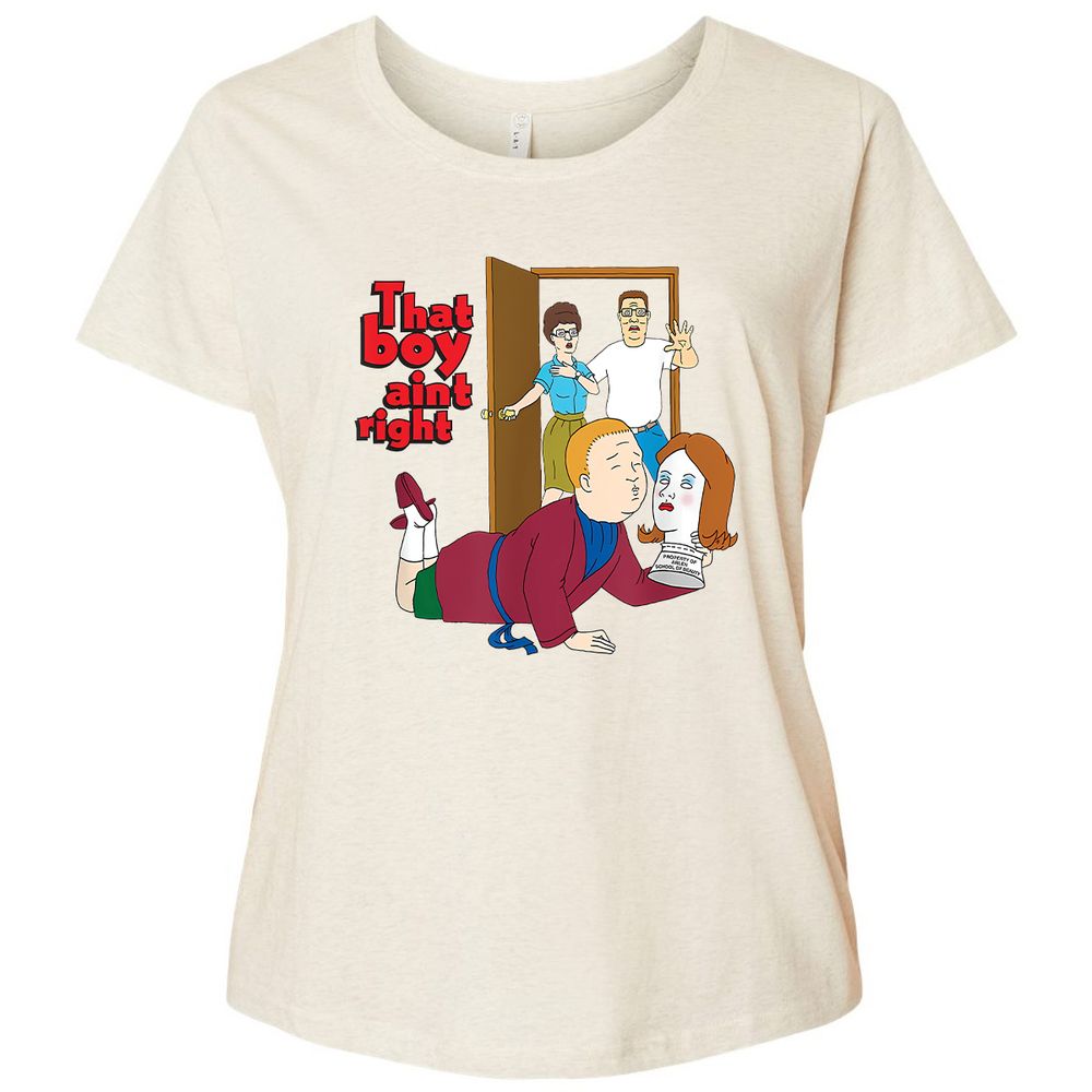 Ladies Curvy Jersey - P7WPNGS6 - Natural Heather - 8