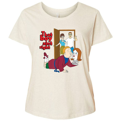 Ladies Curvy Jersey - P7WPNGS6 - Natural Heather - 8