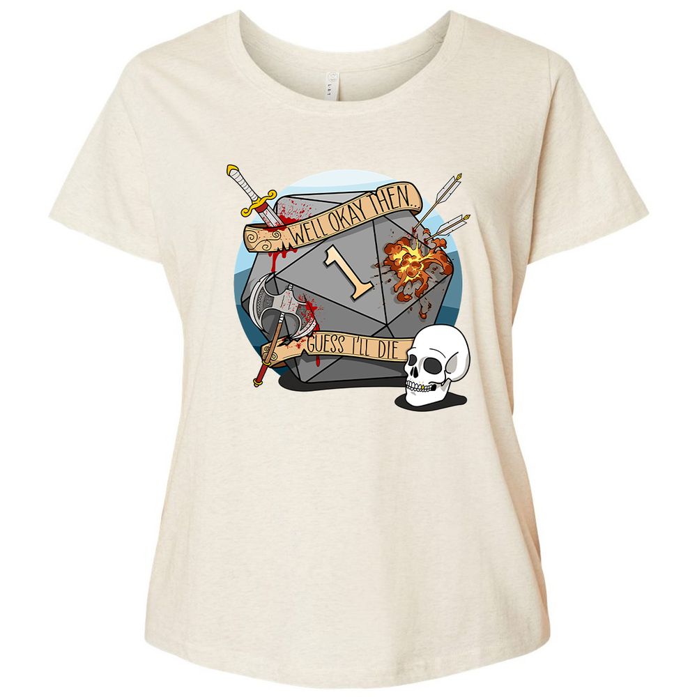 Ladies Curvy Jersey - QCPN7LWH - Natural Heather - 8