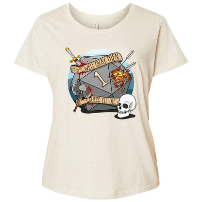 Ladies Curvy Jersey - QCPN7LWH - Natural Heather - 8