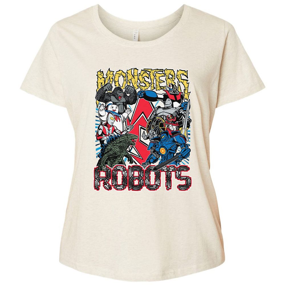 Ladies Curvy Jersey - JM8EM2L5 - Natural Heather - 8