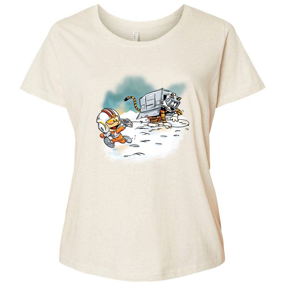 Ladies Curvy Jersey - 9CAUKCZ3 - Natural Heather - 8