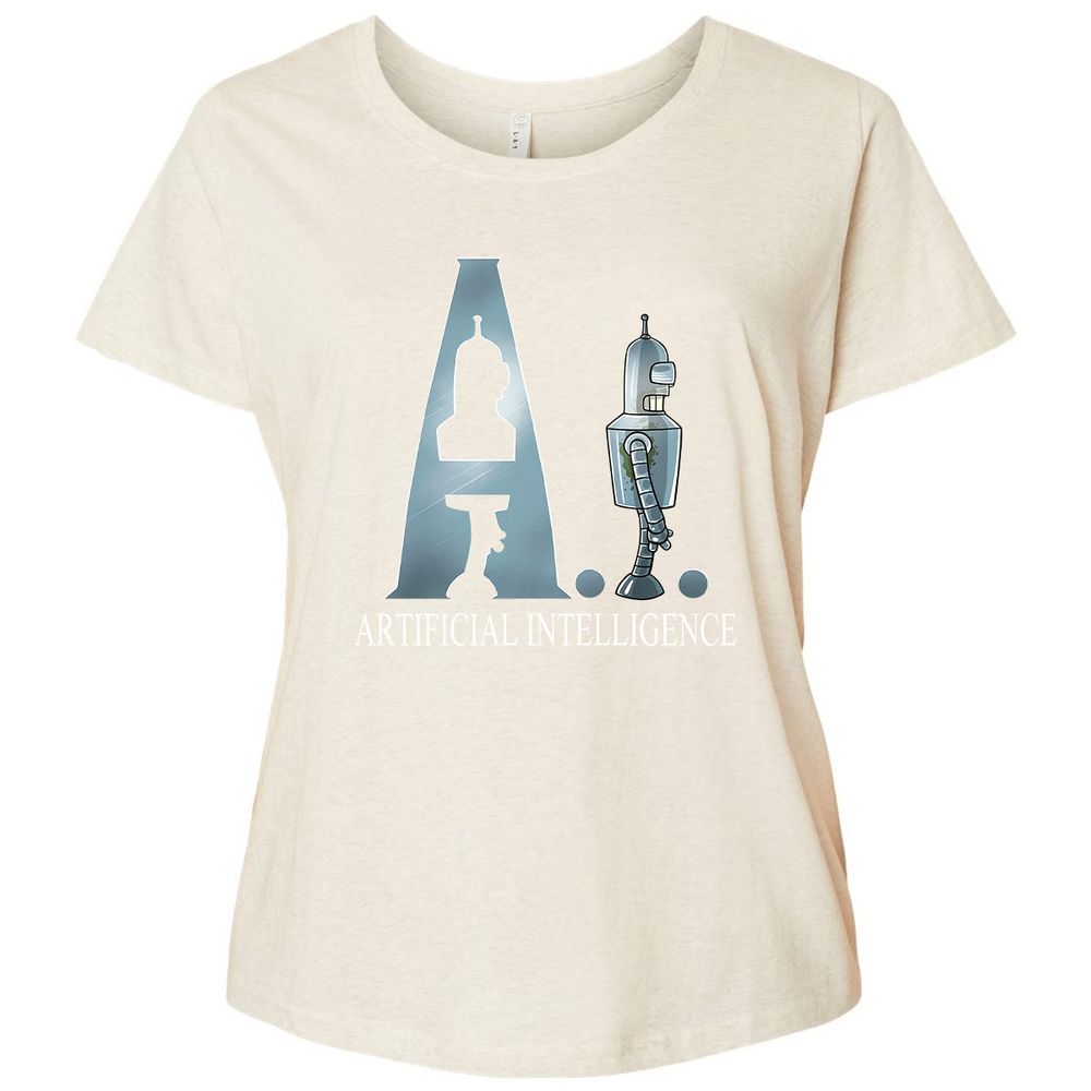 Ladies Curvy Jersey - 6RYAPB6U - Natural Heather - 8