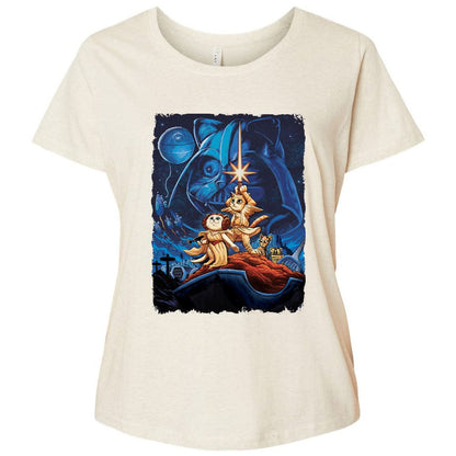 Ladies Curvy Jersey - W7HFD4V6 - Natural Heather - 8