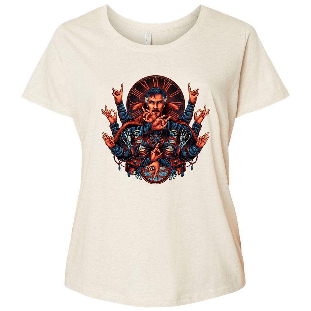 Ladies Curvy Jersey - ABQJ4VFD - Natural Heather - 8