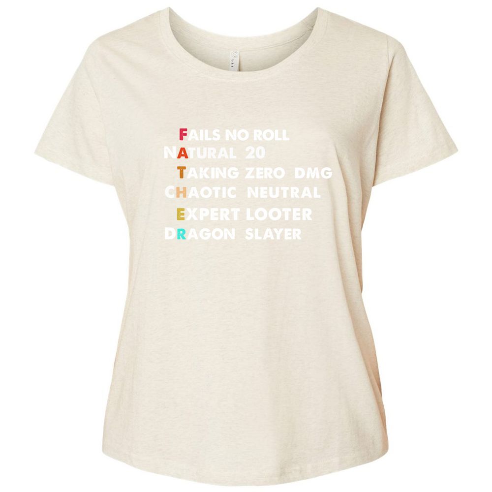 Ladies Curvy Jersey - 95KRZMPF - Natural Heather - 8