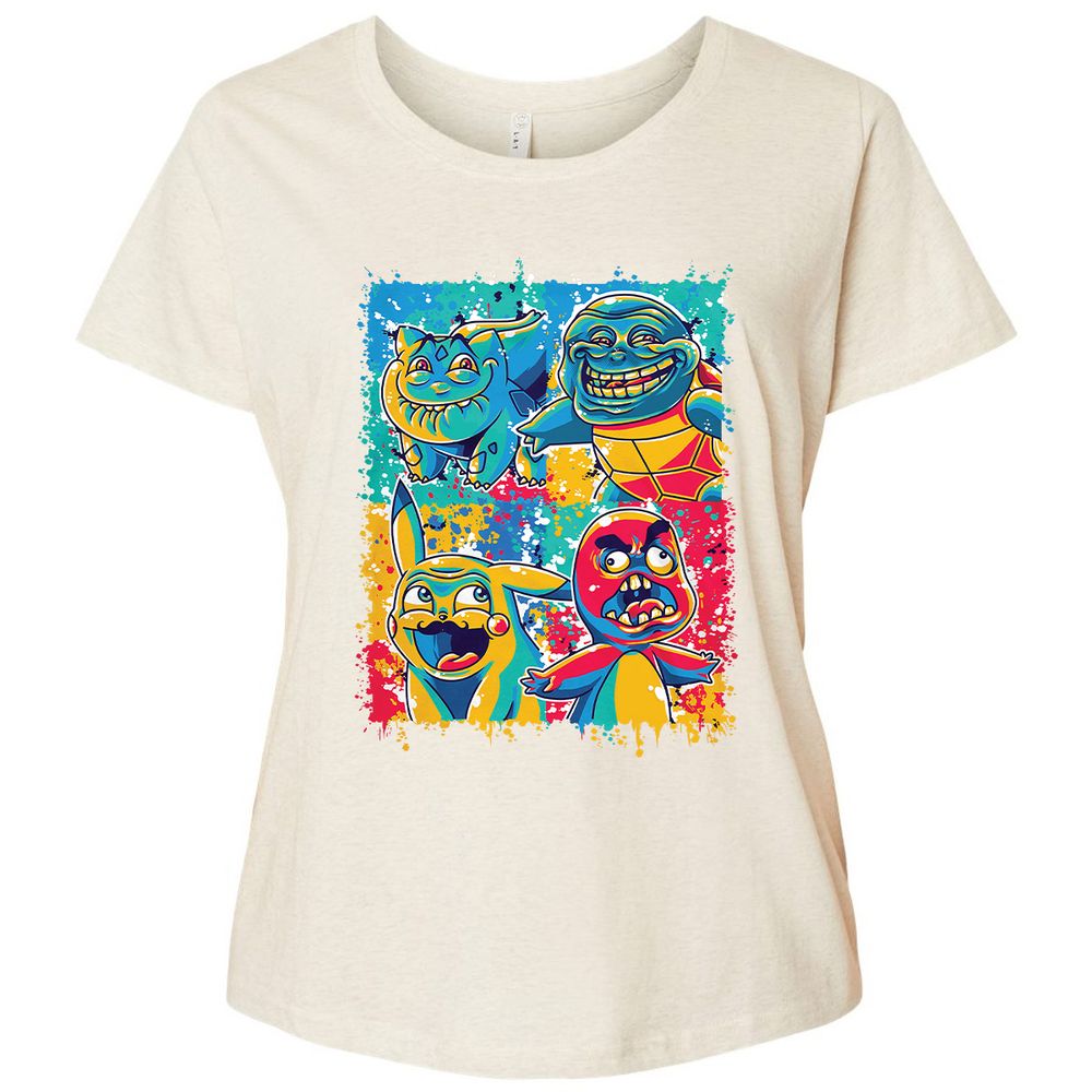 Ladies Curvy Jersey - J4YPTLZG - Natural Heather - 8