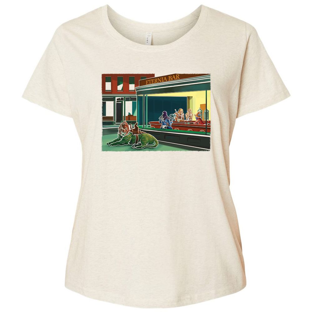 Ladies Curvy Jersey - L5K969NQ - Natural Heather - 8