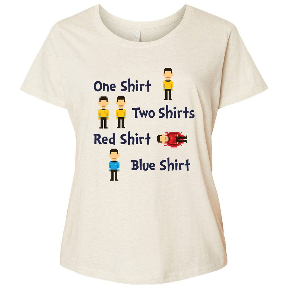 Red Shirt, Blue Shirt - Natural Heather - 8