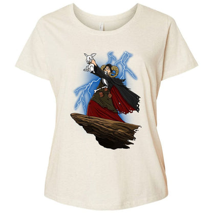 Ladies Curvy Jersey - 613YF4J2 - Natural Heather - 8