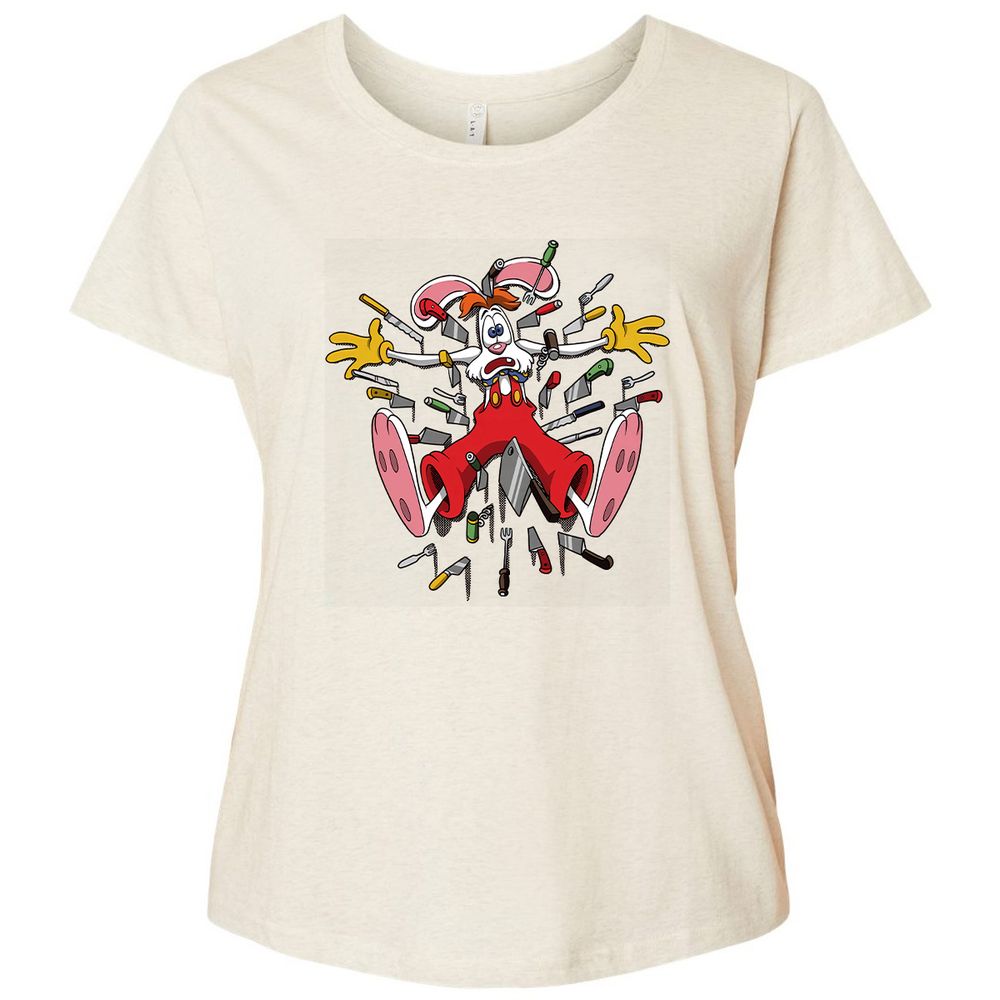 Ladies Curvy Jersey - HU6CUUQY - Natural Heather - 8