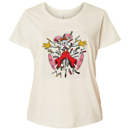 Ladies Curvy Jersey - HU6CUUQY - Natural Heather - 8