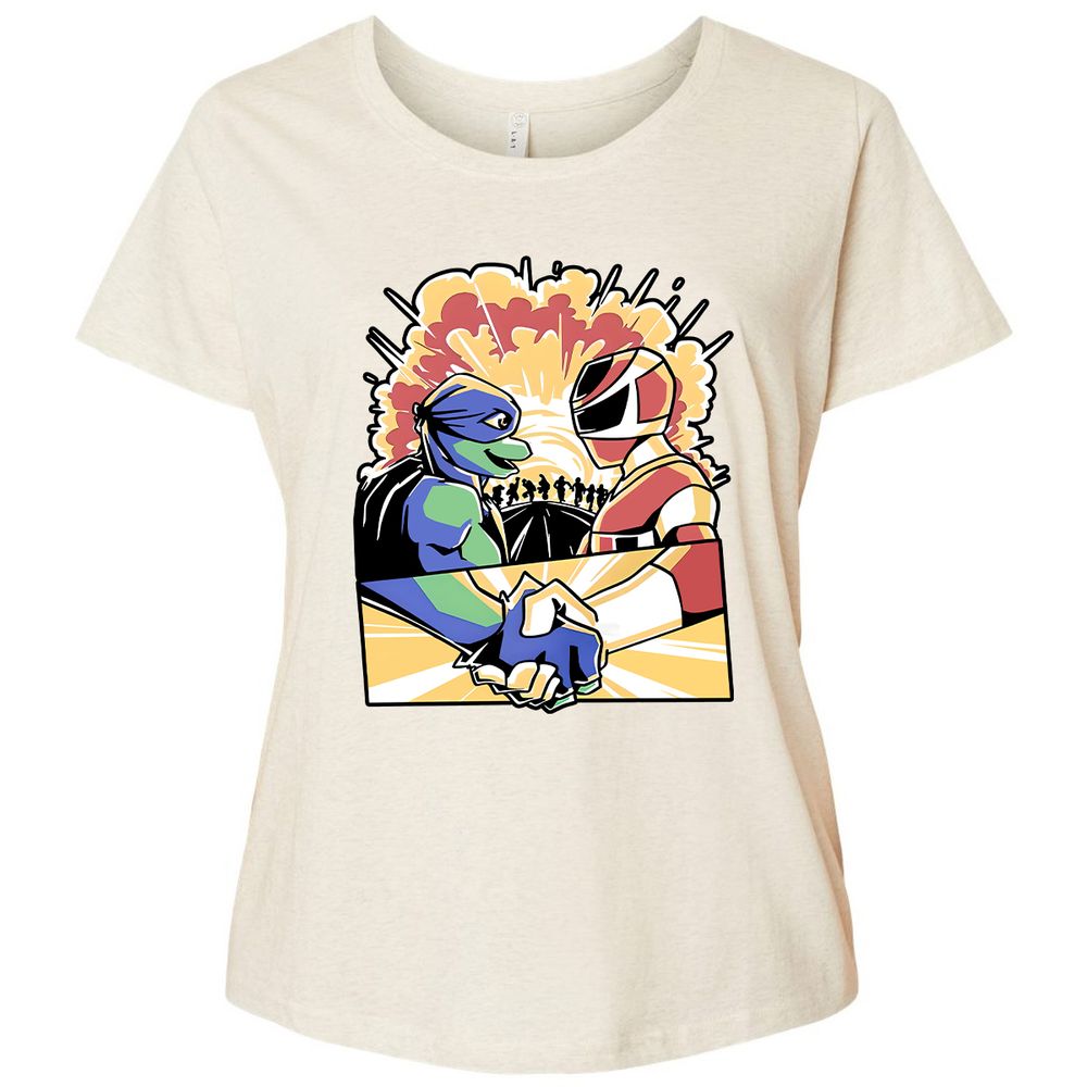 Ladies Curvy Jersey - 5B19X8EG - Natural Heather - 8