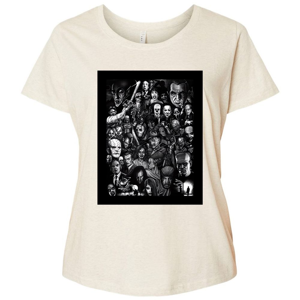 Ladies Curvy Jersey - J5DN6WE2 - Natural Heather - 8