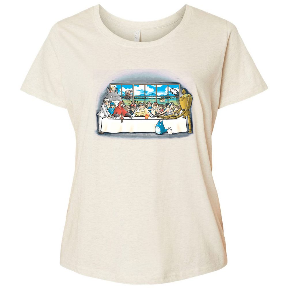 Ladies Curvy Jersey - VFS6118Q - Natural Heather - 8