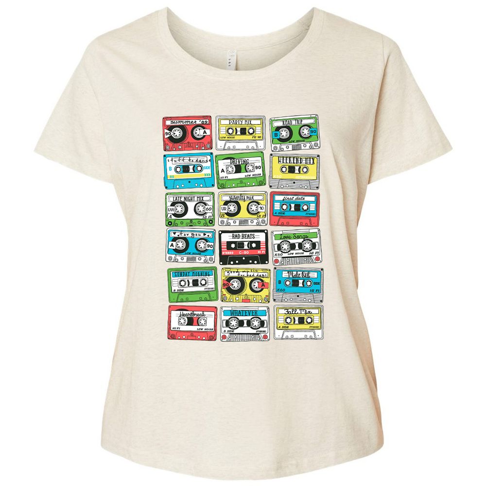 Ladies Curvy Jersey - PPXXBUCB - Natural Heather - 8