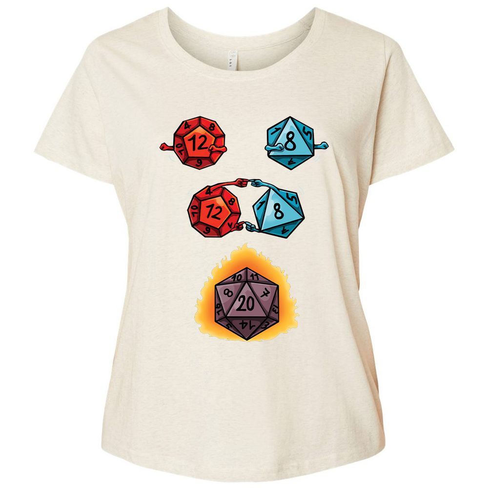 Ladies Curvy Jersey - 4SQE65AA - Natural Heather - 8