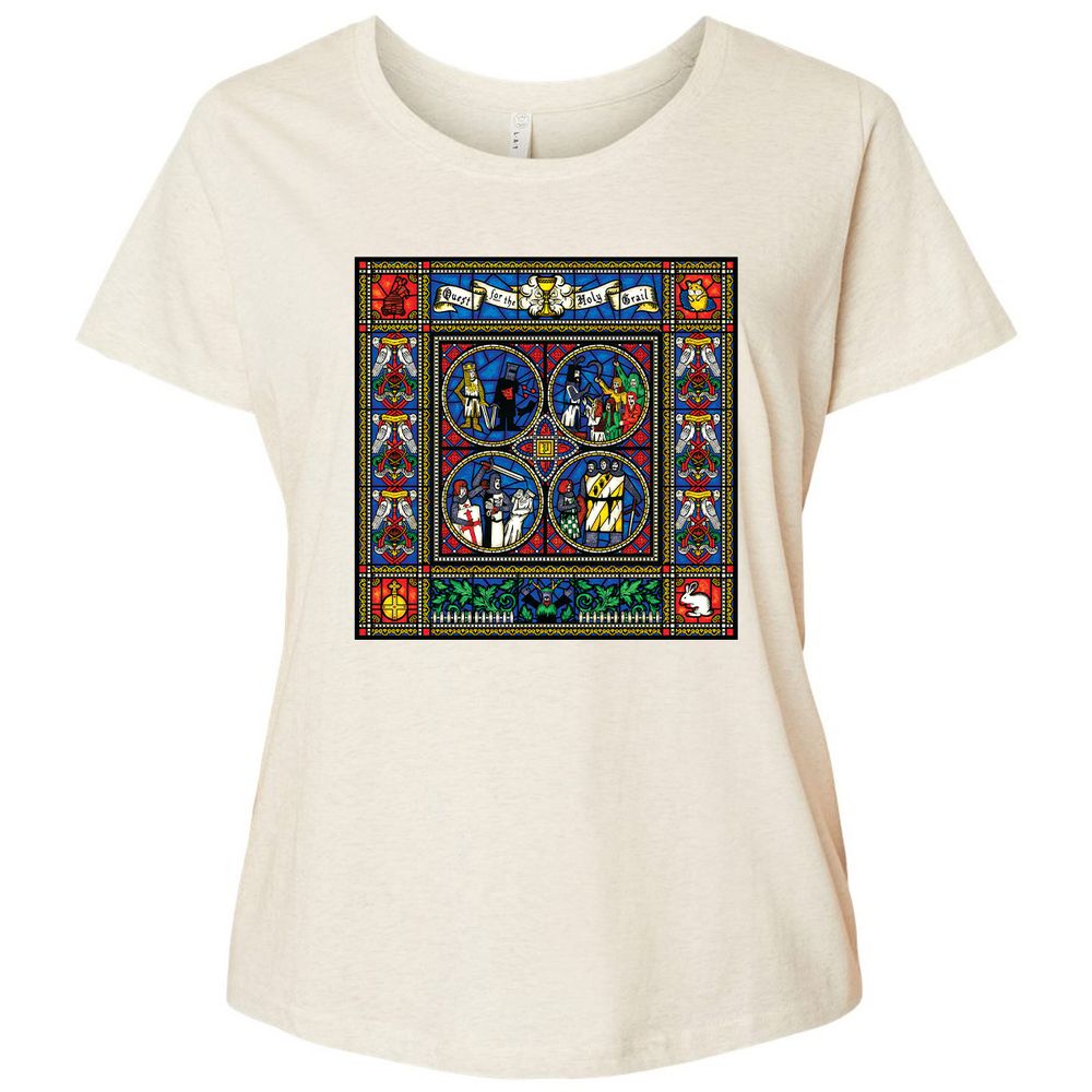 Ladies Curvy Jersey - 596RW5SZ - Natural Heather - 8