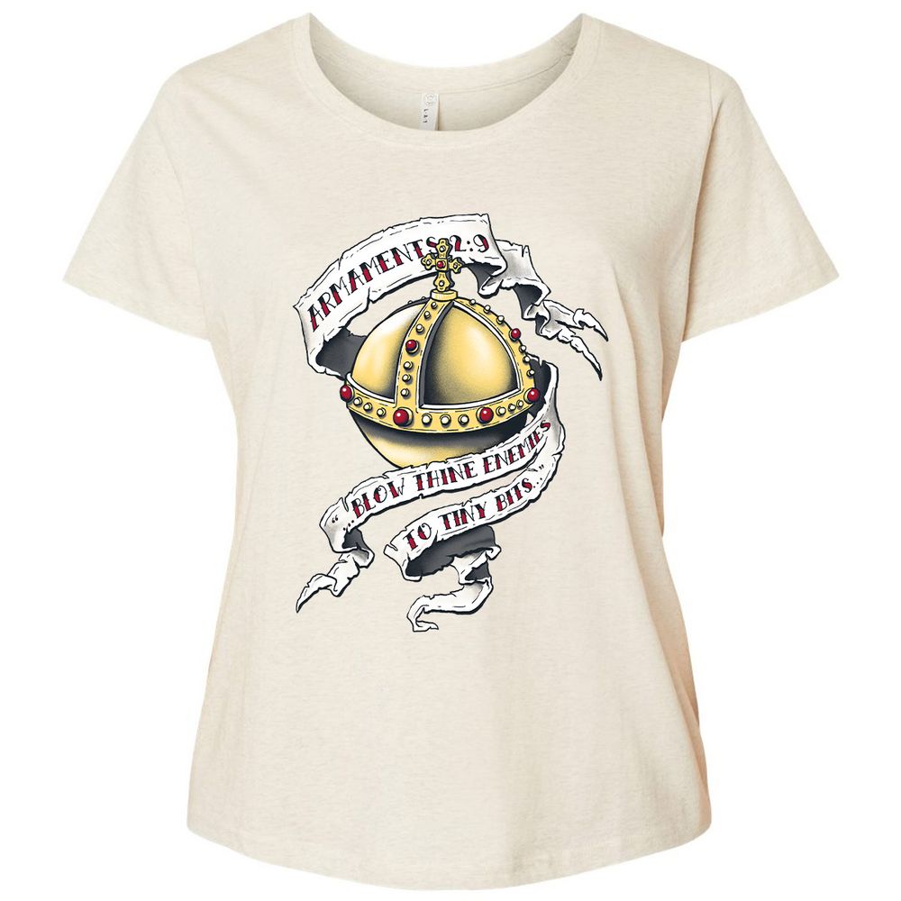 Ladies Curvy Jersey - 39UP59DL - Natural Heather - 8