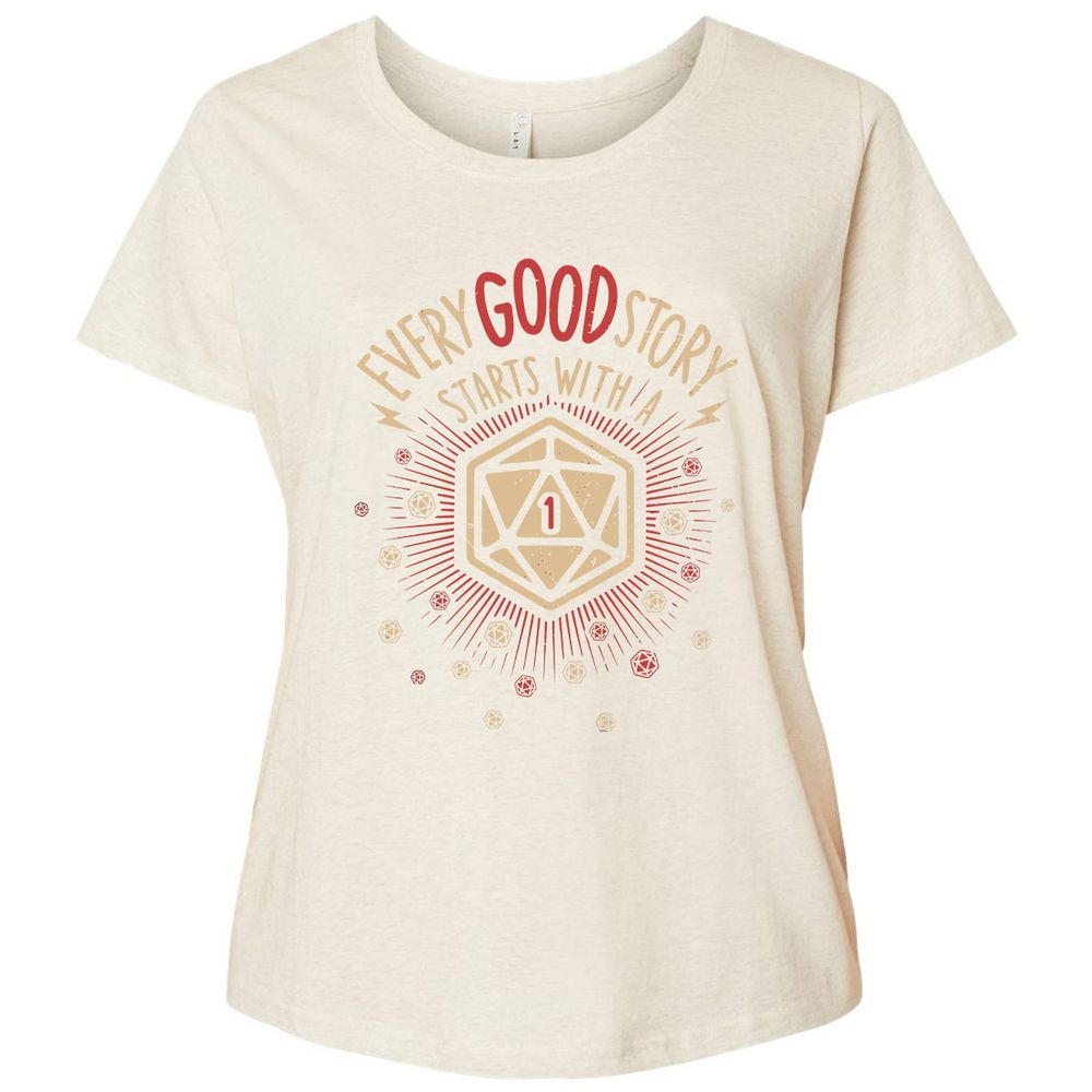 Ladies Curvy Jersey - ENWTUW33 - Natural Heather - 8