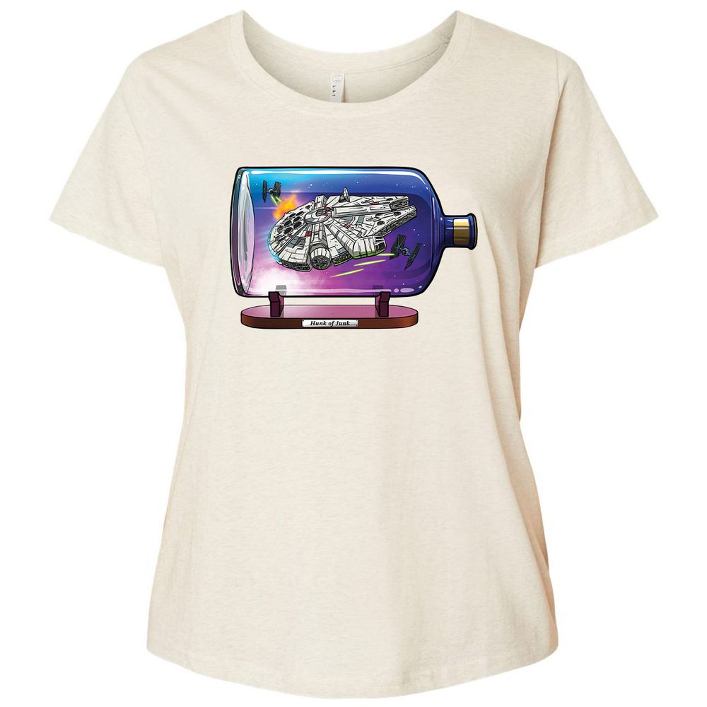 Ladies Curvy Jersey - WH86F6C5 - Natural Heather - 8