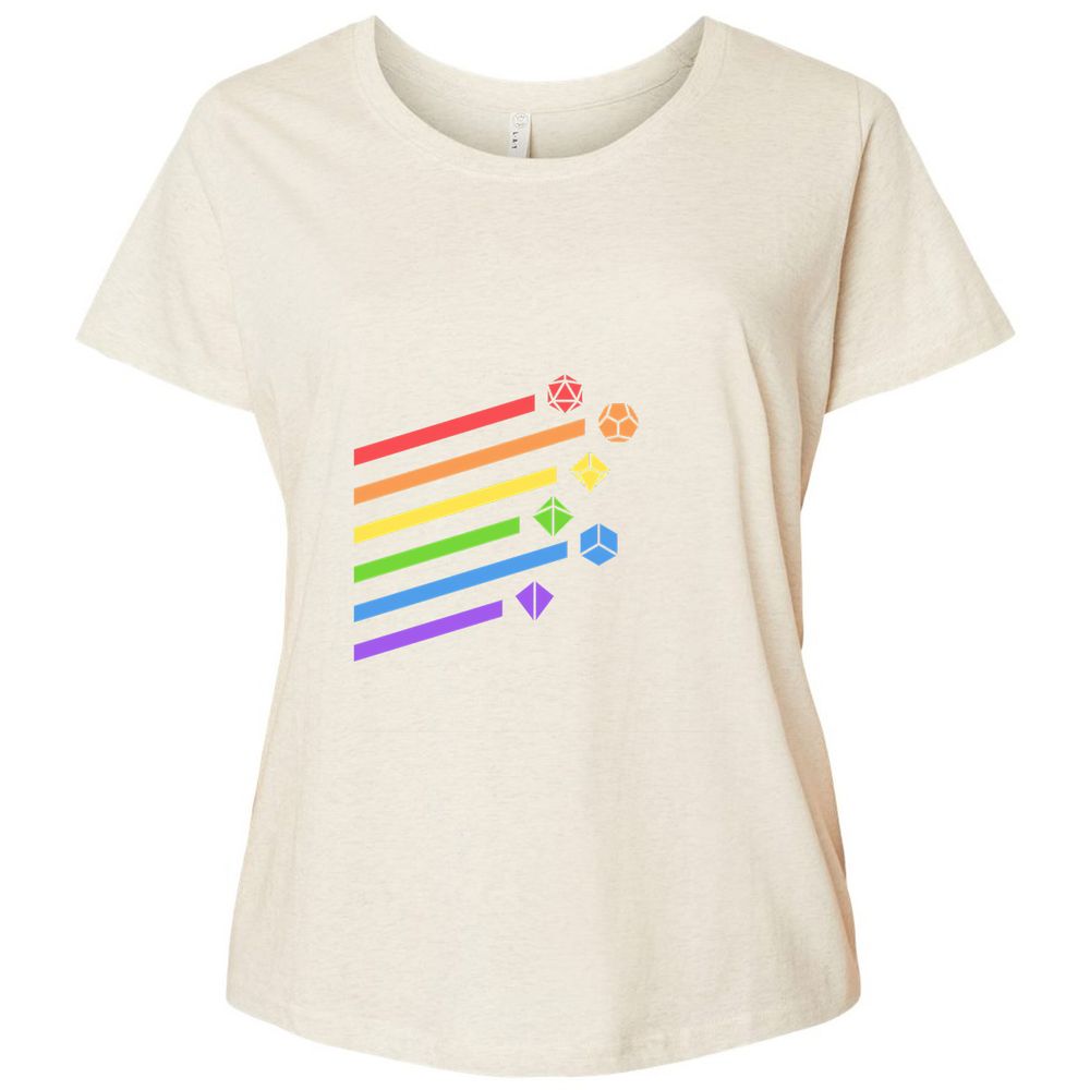 Ladies Curvy Jersey - WNQK633F - Natural Heather - 8