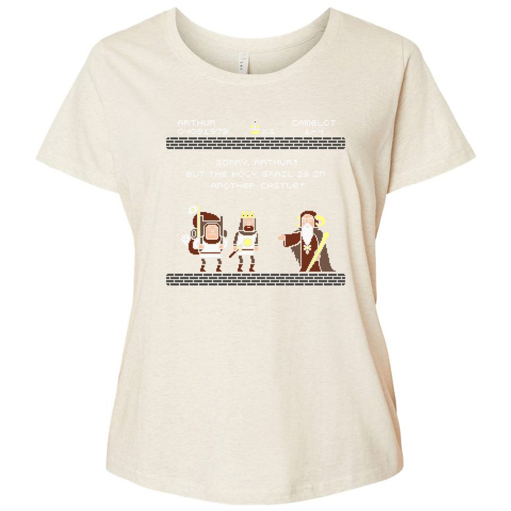 Ladies Curvy Jersey - 74FB5ZTQ - Natural Heather - 8