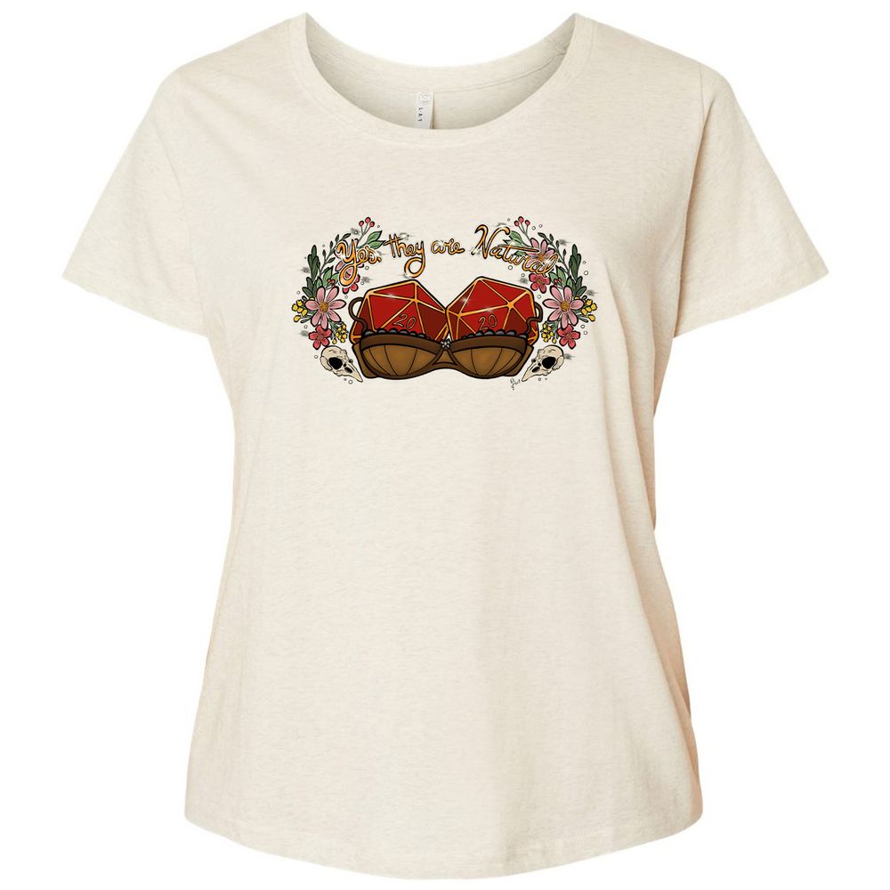 Ladies Curvy Jersey - A1S7LCDT - Natural Heather - 8