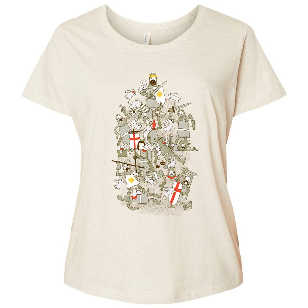 Ladies Curvy Jersey - JYGU2CLY - Natural Heather - 8