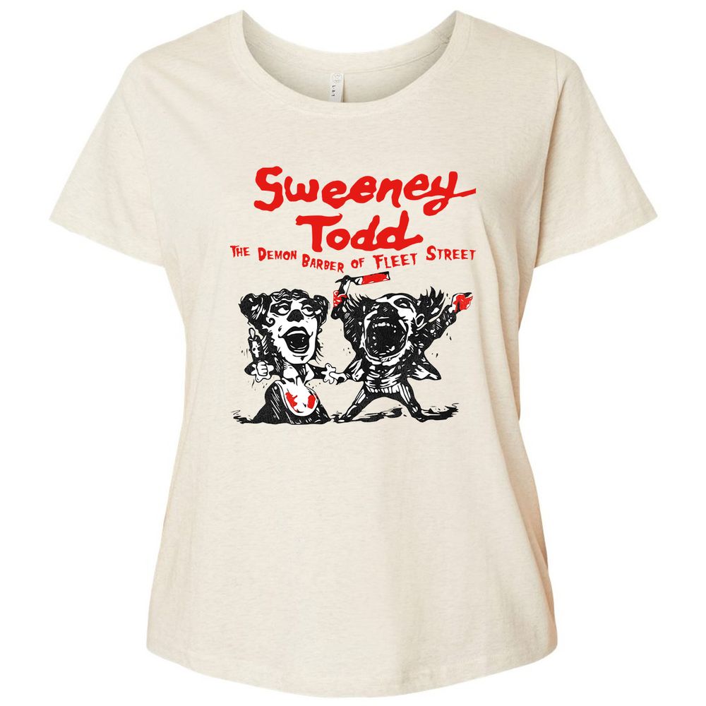 Ladies Curvy Jersey - NBDWZDMF - Natural Heather - 8