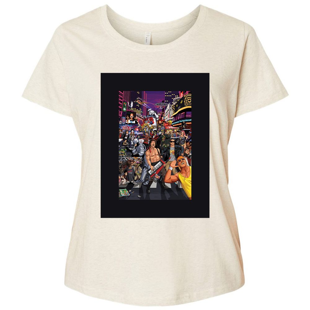 Ladies Curvy Jersey - Q9Z57QSZ - Natural Heather - 8