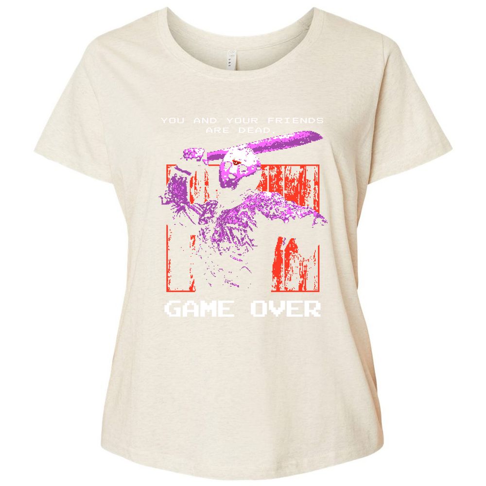 Ladies Curvy Jersey - PHDSN3LL - Natural Heather - 8