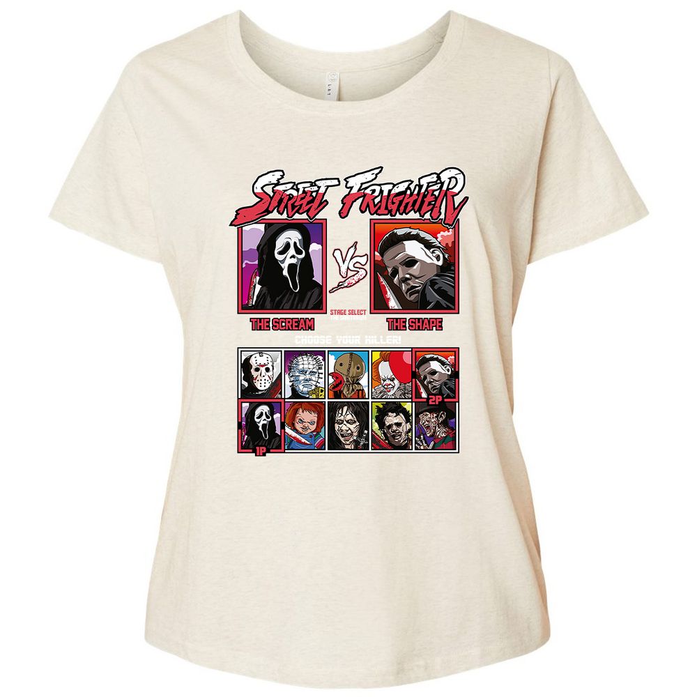 Ladies Curvy Jersey - TAQV6RPH - Natural Heather - 8