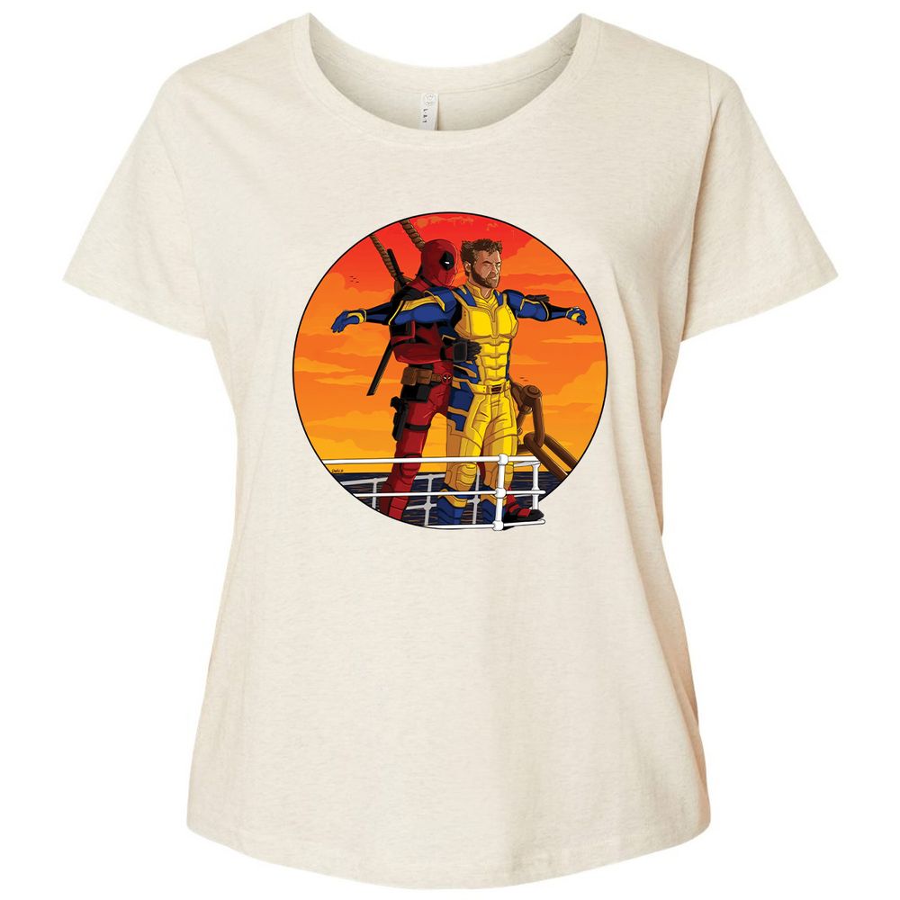 Ladies Curvy Jersey - AG6EPG4R - Natural Heather - 8