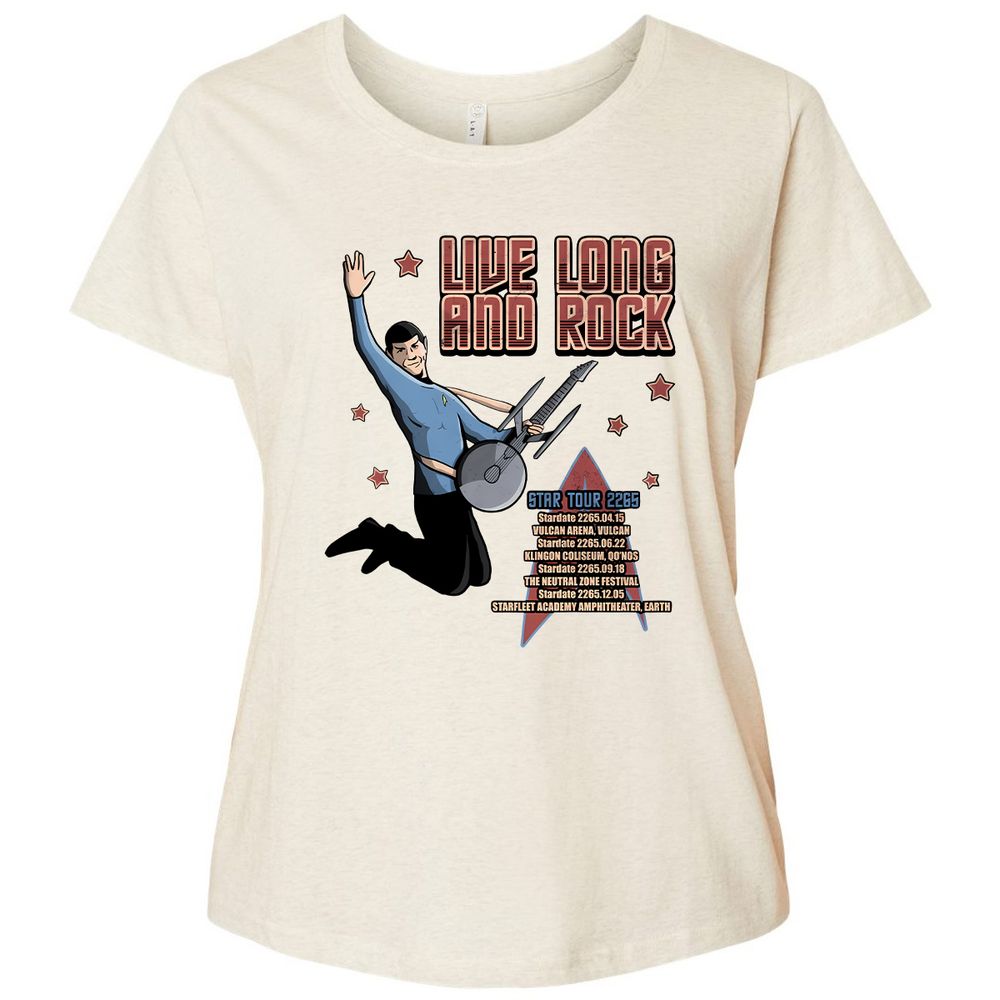 Ladies Curvy Jersey - 4NE1EP5L - Natural Heather - 8