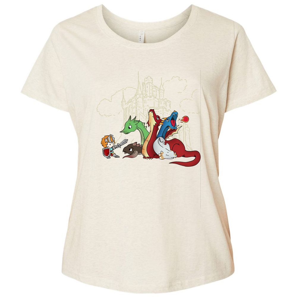 Ladies Curvy Jersey - D6PQ57FV - Natural Heather - 8