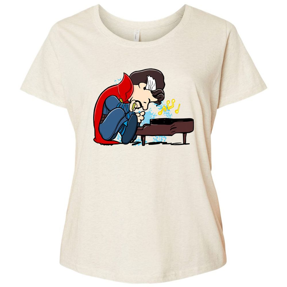 Ladies Curvy Jersey - 51Q7SAZK - Natural Heather - 8