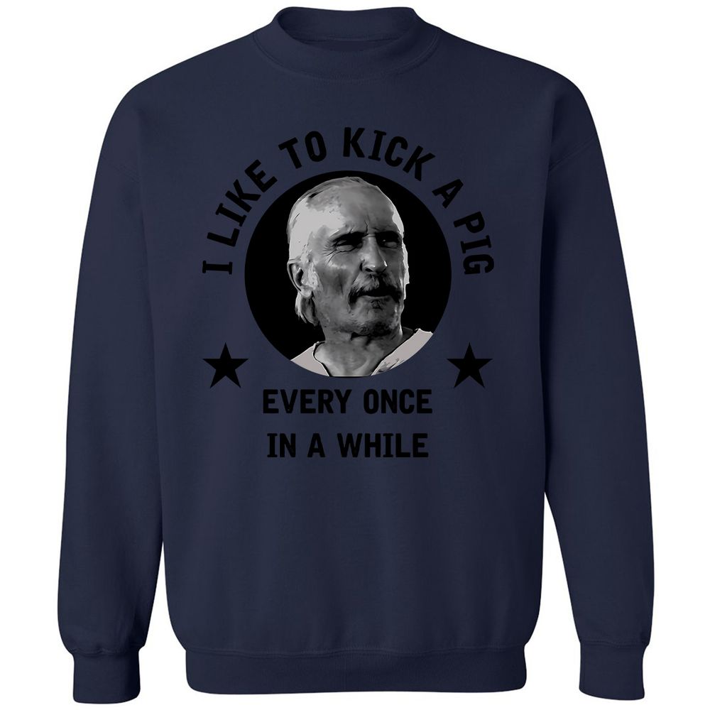 I like to kick a pig - Navy - 8