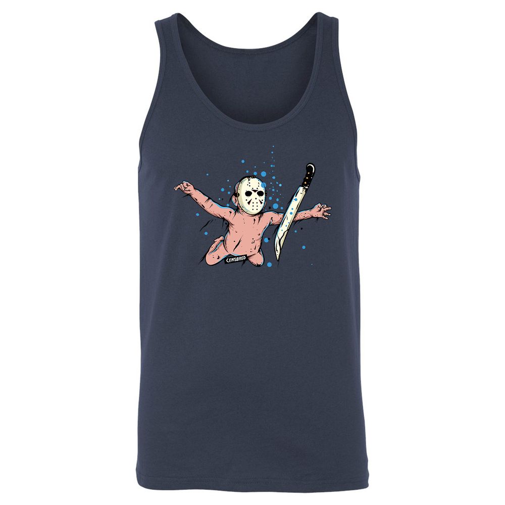 Unisex Jersey Tank - VLQCDAW5 - Navy - 8