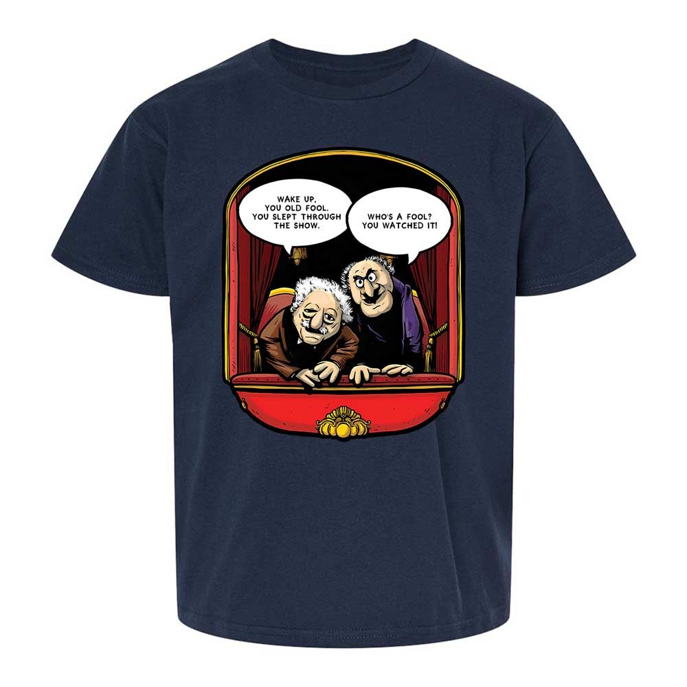 Statler and Waldorf (Wake Up) - Navy - 8