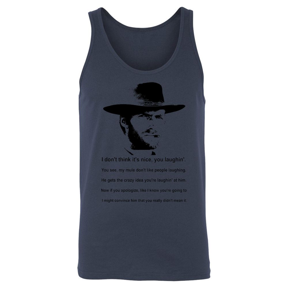 Clint Eastwood Mule Quote - Navy - 8