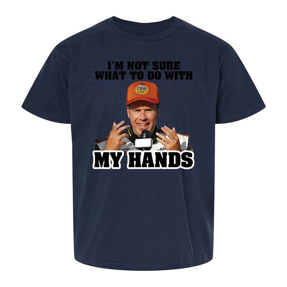I'm Not Sure What To Do With My Hands - Navy - 8
