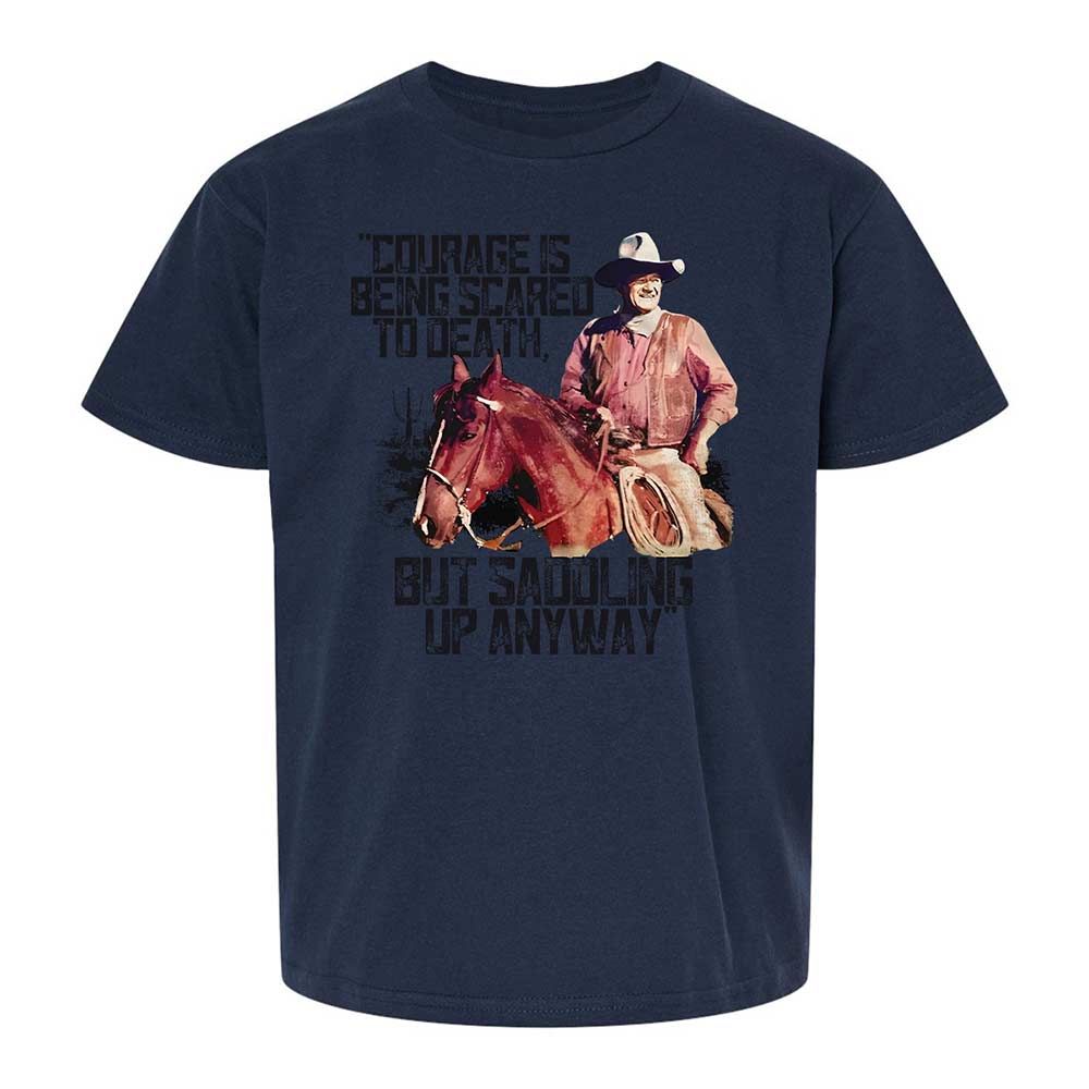 Courage is being scared to death, but saddling up anyway - Navy - 8